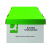Q-Connect Business Storage Box 335x400x250mm Green and White (Pack of 10) KF21660 Image